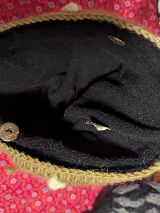 Scandi Girl Wool Viking Hat Fleece Lined Knit Horns Unisex Activewear - Picture 2 of 5